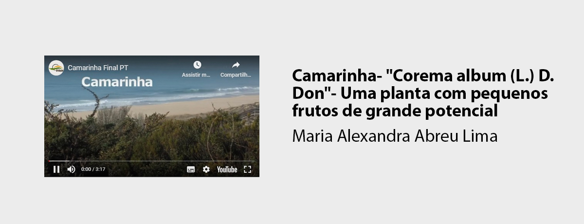 Camarinha- Corema album (L.) D. Don - Uma planta com pequenos frutos de grande potencial