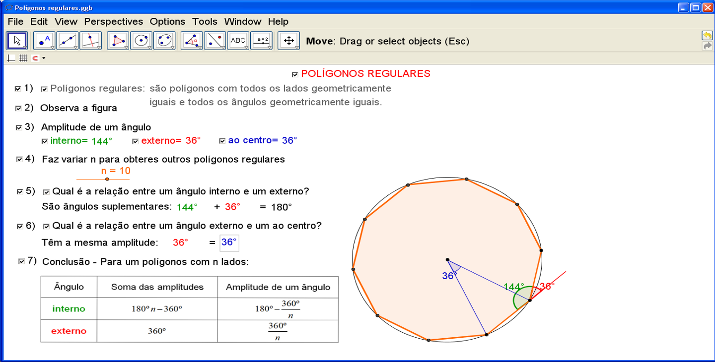 ÂNGULO INTERNO de um POLÍGONO \Prof. Gis/ #08 