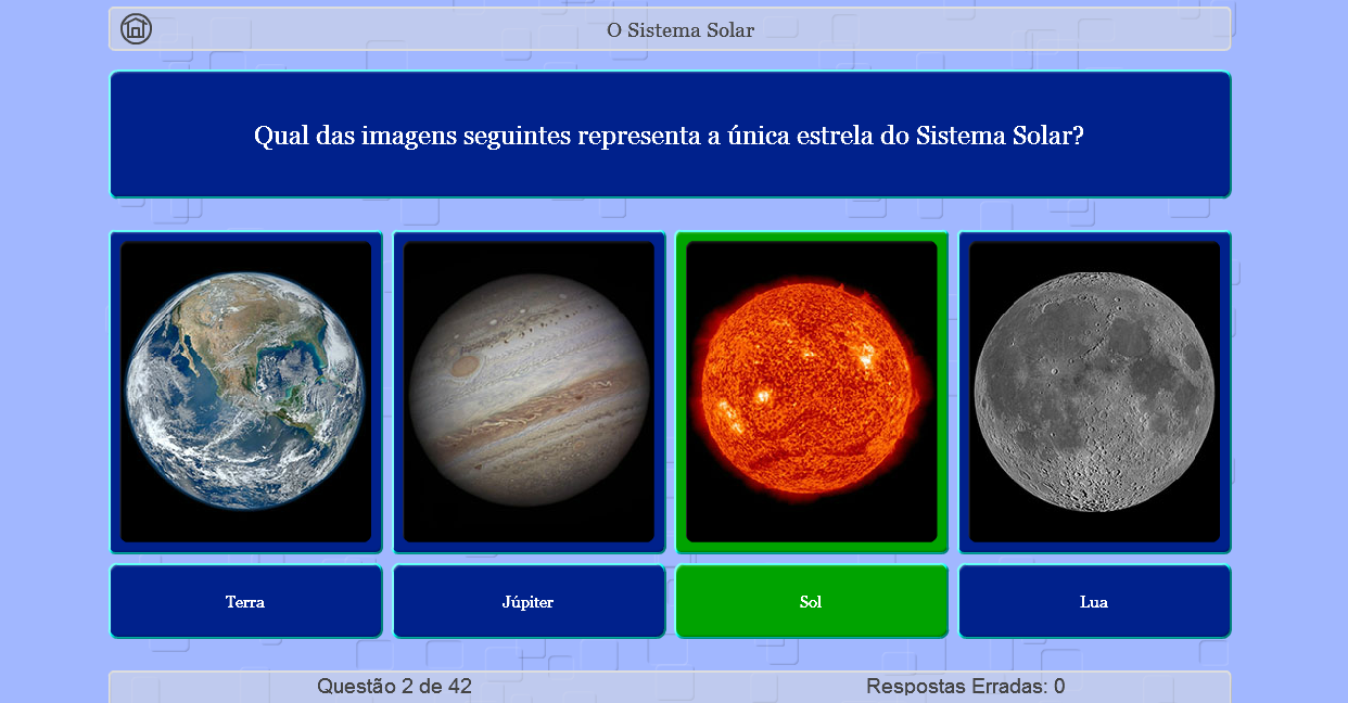 QUIZ DE CIÊNCIAS - SISTEMA SOLAR