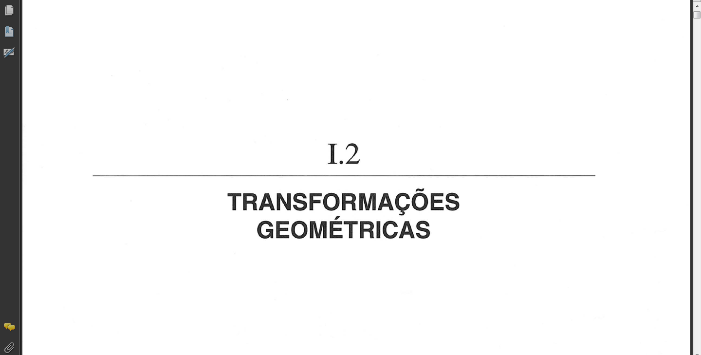 Transformações Geométricas.